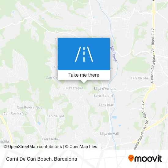 Camí De Can Bosch map