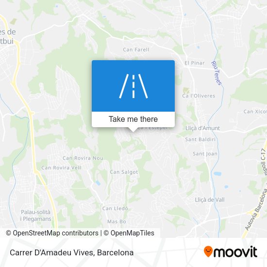 Carrer D'Amadeu Vives map