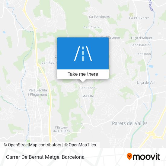Carrer De Bernat Metge map