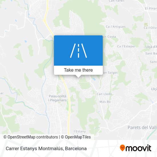 Carrer Estanys Montmalús map