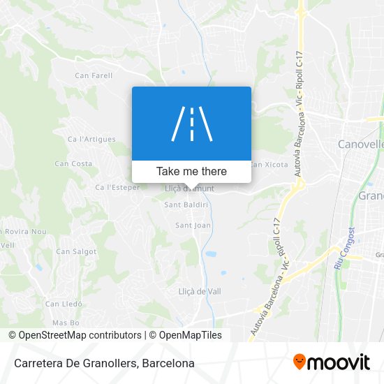 Carretera De Granollers map