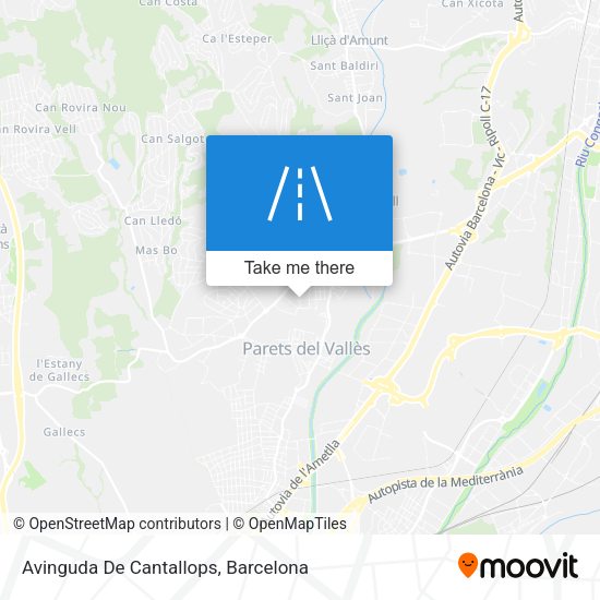 Avinguda De Cantallops map