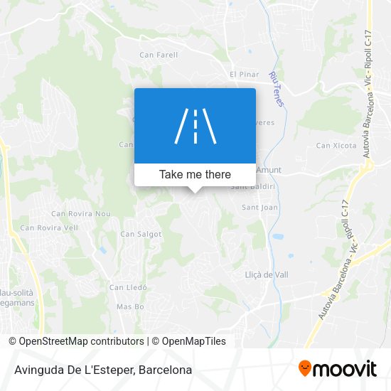 Avinguda De L'Esteper map