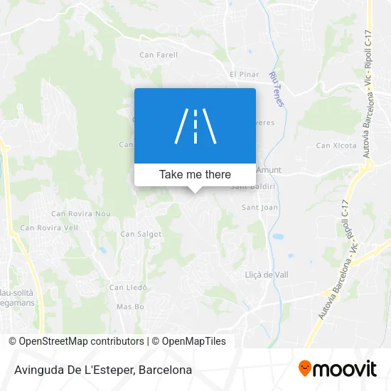 mapa Avinguda De L'Esteper