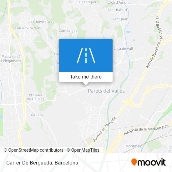 Carrer De Berguedà map