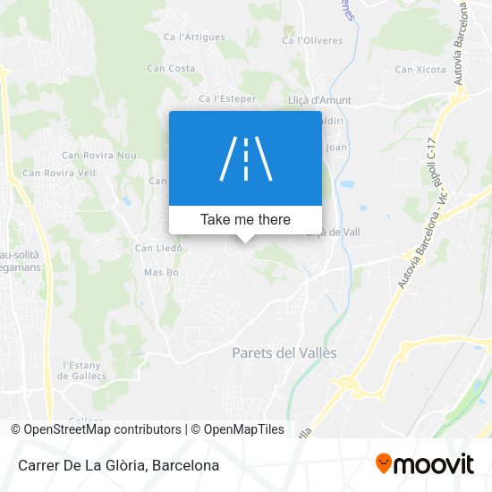 Carrer De La Glòria map