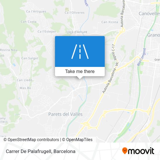 Carrer De Palafrugell map
