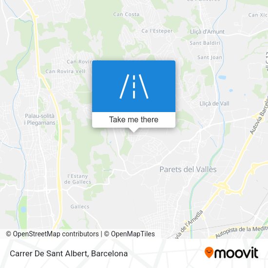 Carrer De Sant Albert map