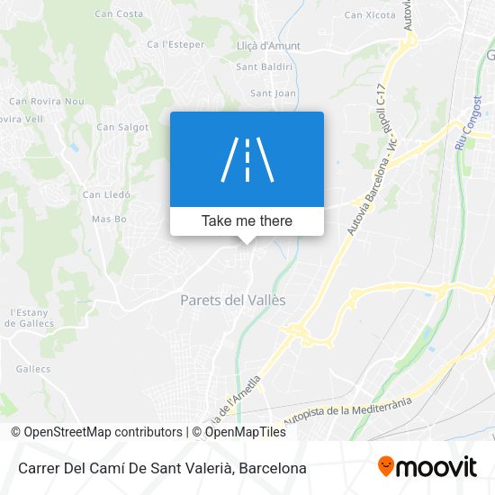 Carrer Del Camí De Sant Valerià map