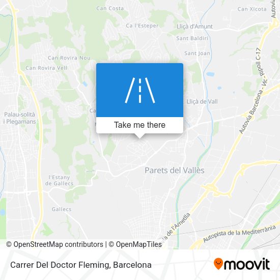 Carrer Del Doctor Fleming map