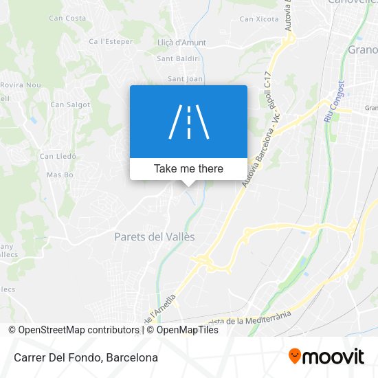 Carrer Del Fondo map