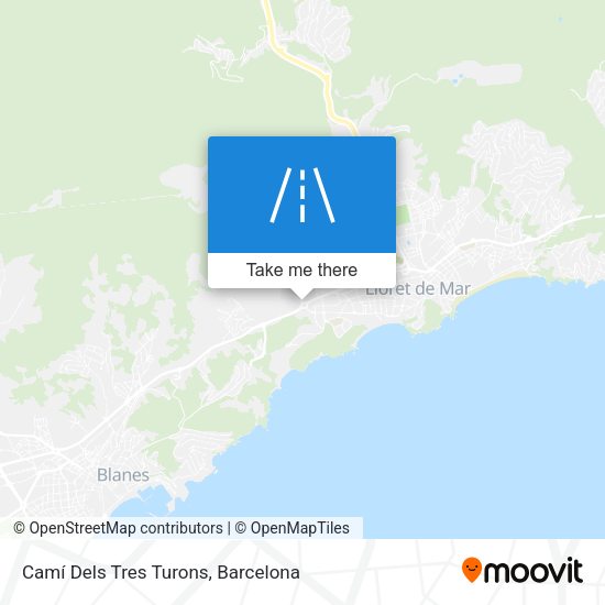 Camí Dels Tres Turons map