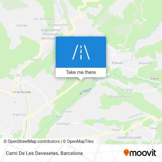 Camí De Les Devesetes map