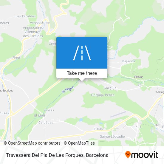 Travessera Del Pla De Les Forques map
