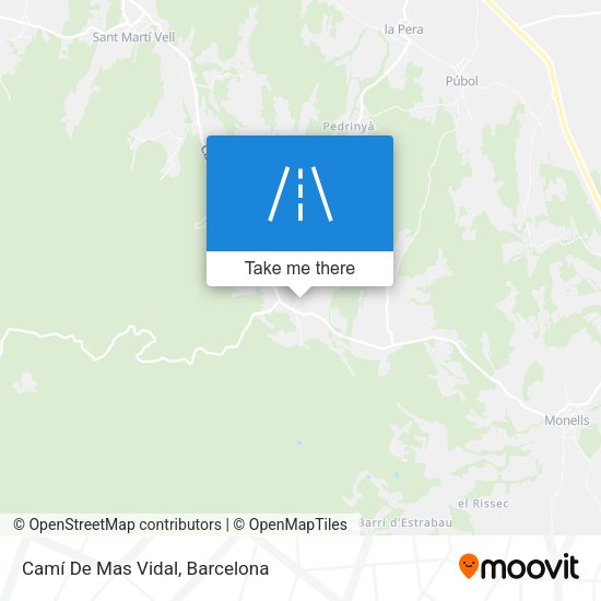 Camí De Mas Vidal map