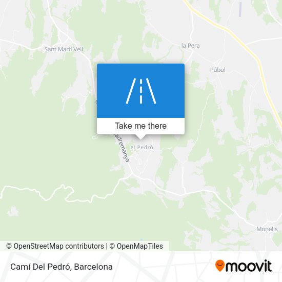 Camí Del Pedró map