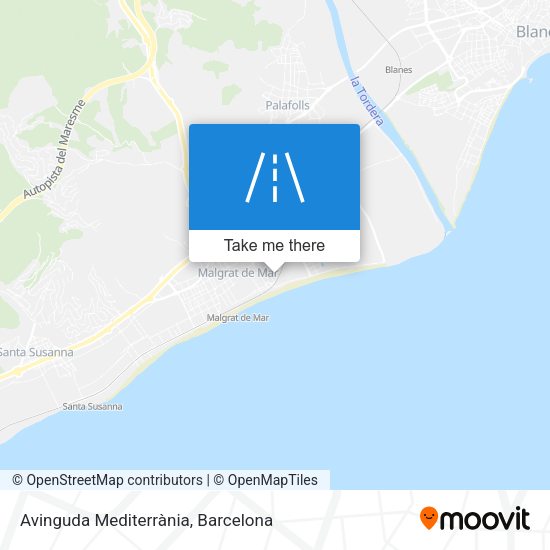 Avinguda Mediterrània map