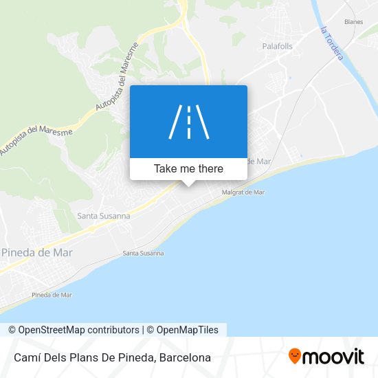 Camí Dels Plans De Pineda map