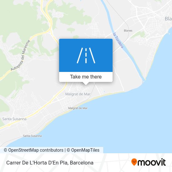 Carrer De L'Horta D'En Pla map