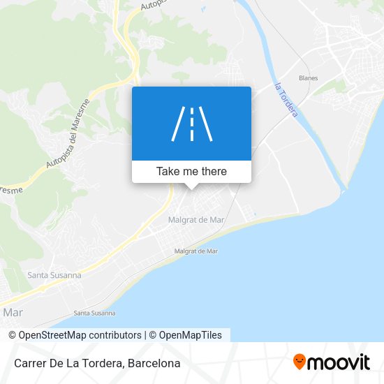 Carrer De La Tordera map