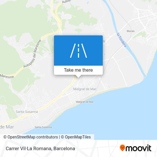 Carrer Vil·La Romana map