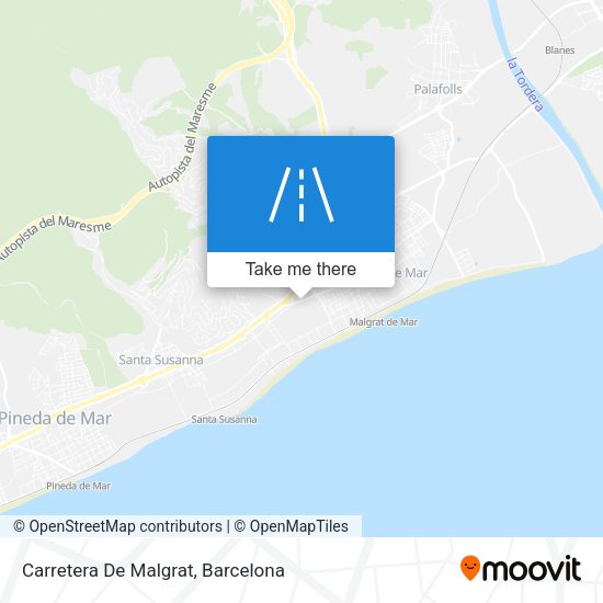 Carretera De Malgrat map