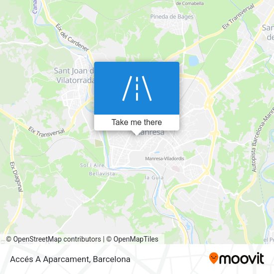 Accés A Aparcament map