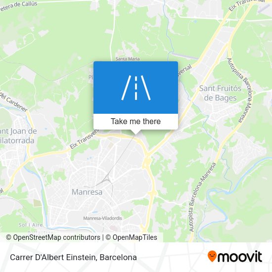 Carrer D'Albert Einstein map