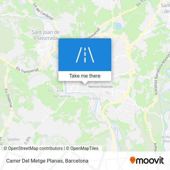 Carrer Del Metge Planas map