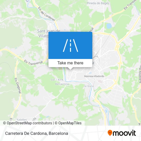 Carretera De Cardona map