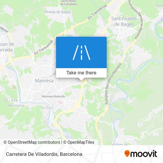 Carretera De Viladordis map