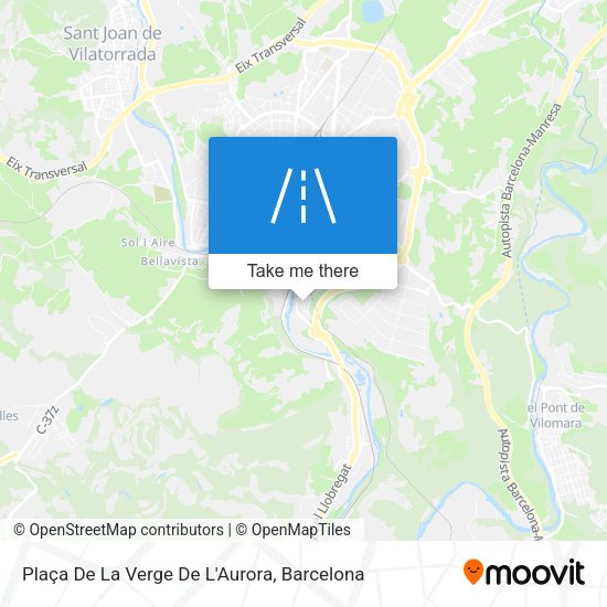 Plaça De La Verge De L'Aurora map