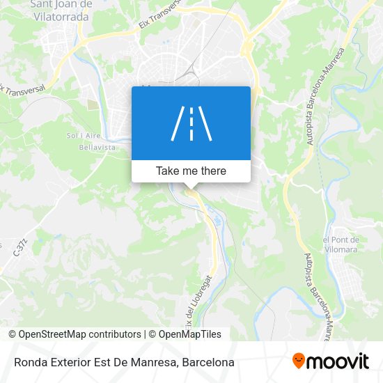 Ronda Exterior Est De Manresa map