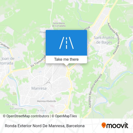 Ronda Exterior Nord De Manresa map