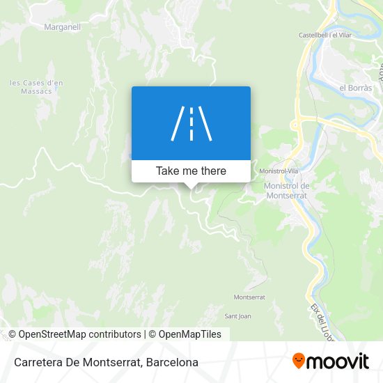 Carretera De Montserrat map