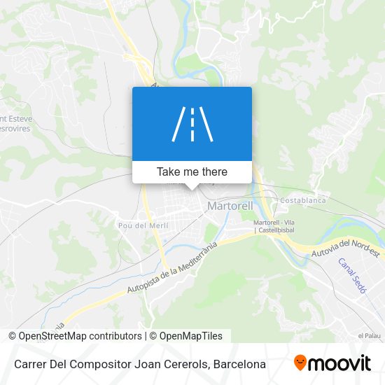 Carrer Del Compositor Joan Cererols map