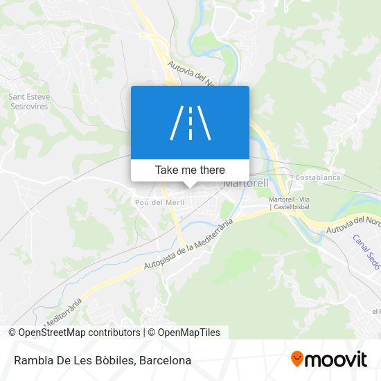 Rambla De Les Bòbiles map