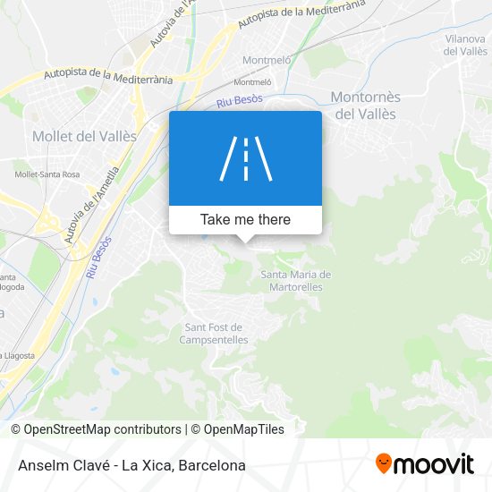 Anselm Clavé - La Xica map