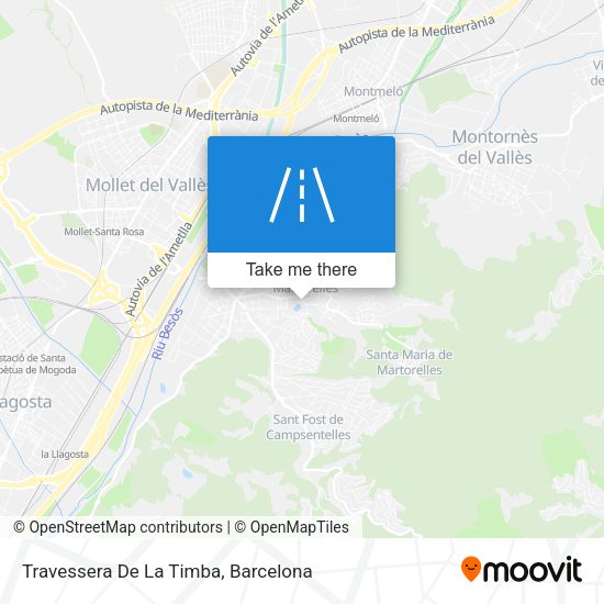 Travessera De La Timba map