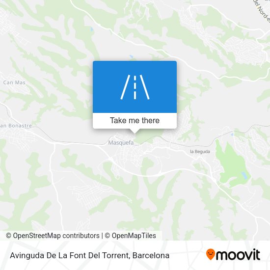 Avinguda De La Font Del Torrent map