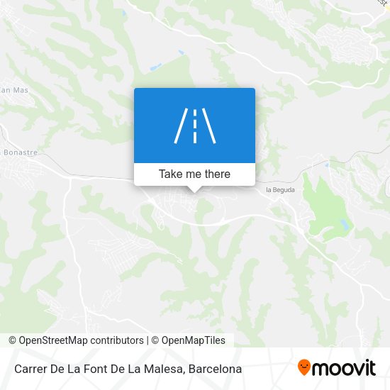 Carrer De La Font De La Malesa map