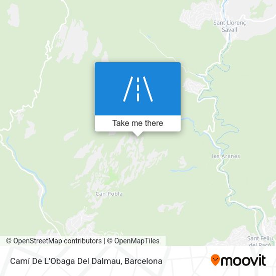 Camí De L'Obaga Del Dalmau map