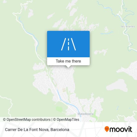 Carrer De La Font Nova map