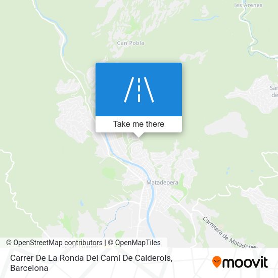 Carrer De La Ronda Del Camí De Calderols map