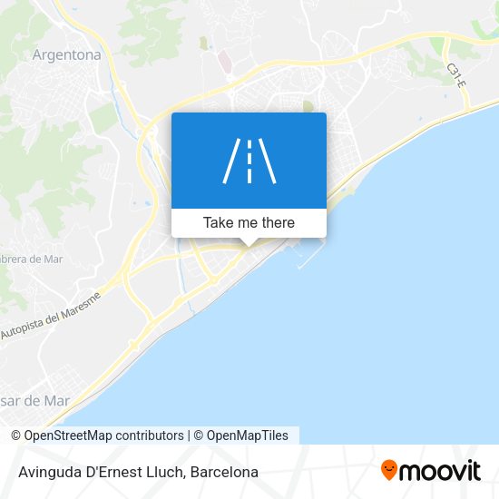 Avinguda D'Ernest Lluch map