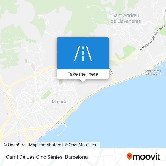 Camí De Les Cinc Sènies map