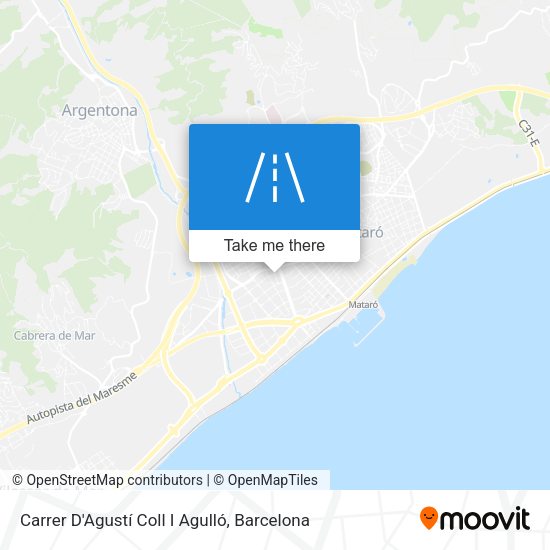 Carrer D'Agustí Coll I Agulló map