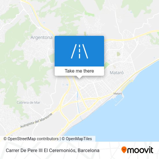 Carrer De Pere III El Ceremoniós map