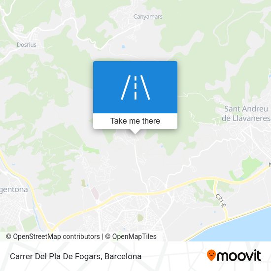 Carrer Del Pla De Fogars map