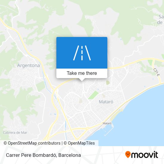 Carrer Pere Bombardó map